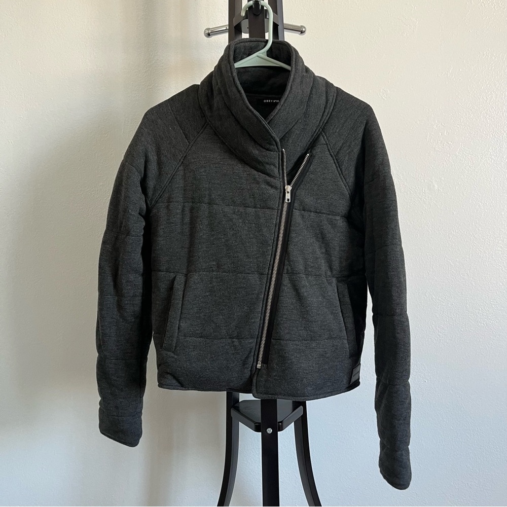 Obey Dark Gray Women's Puffer Jacket